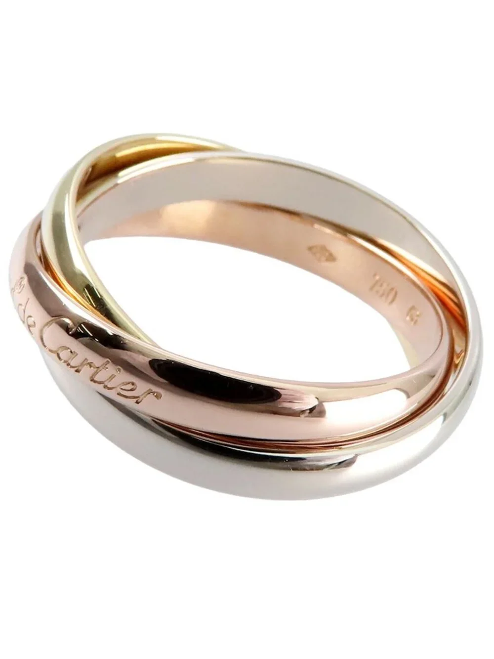 Cartier Trinity Ring Three Color Gold MM Classic